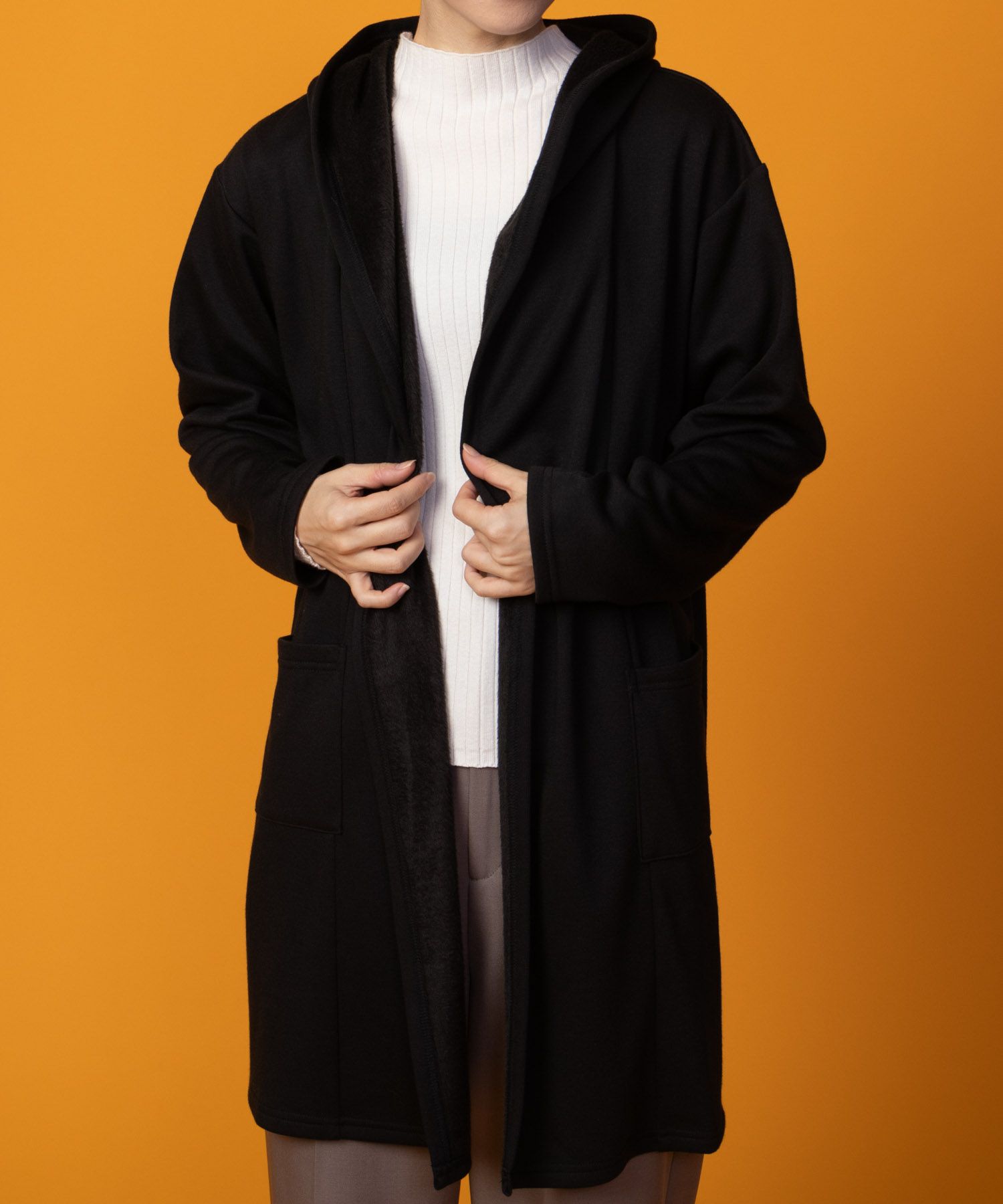 nAvy 温℃裏シャギートッパーカーディガン レディース