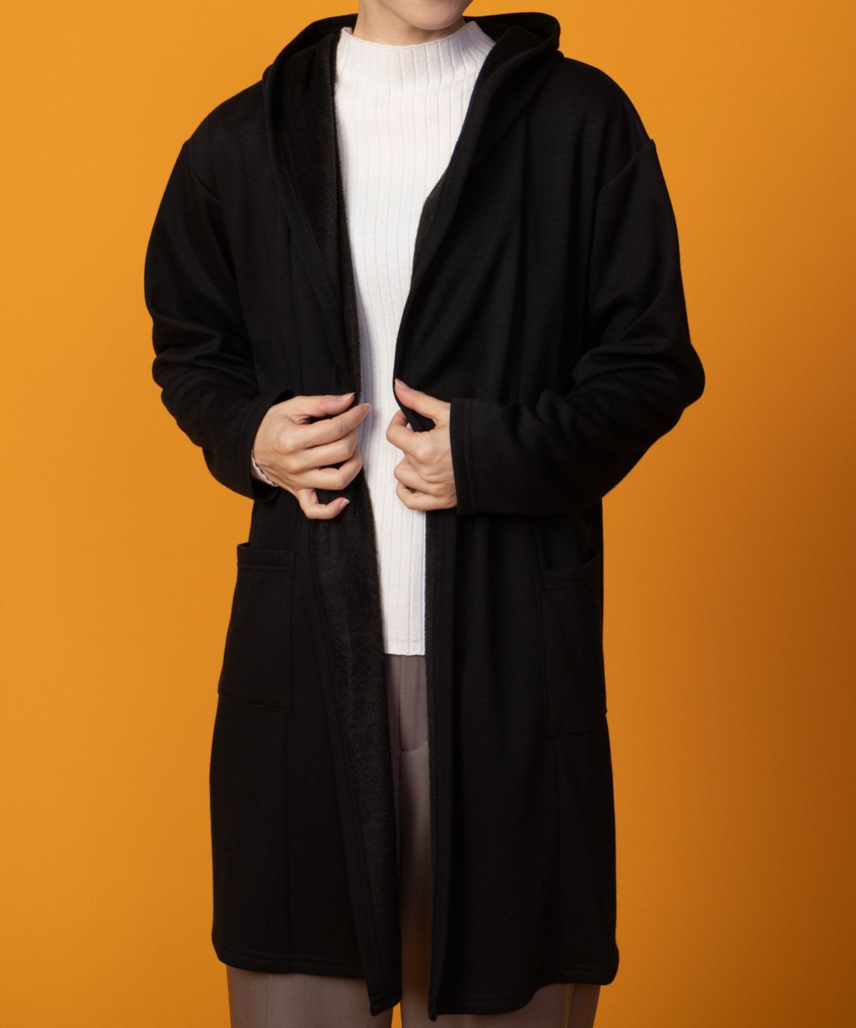 nAvy 温℃裏シャギートッパーカーディガン レディース