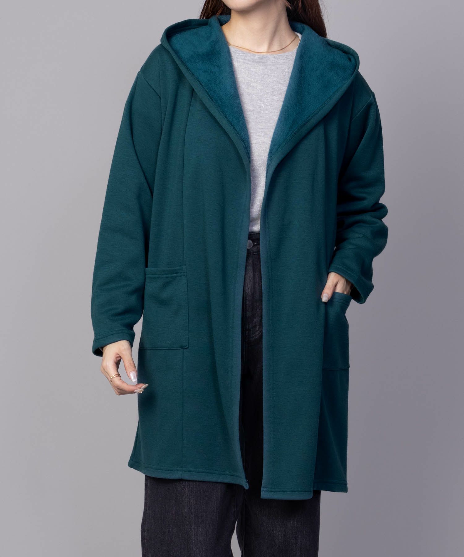 nAvy  温℃裏シャギートッパーカーディガン レディース商品サムネイル-9