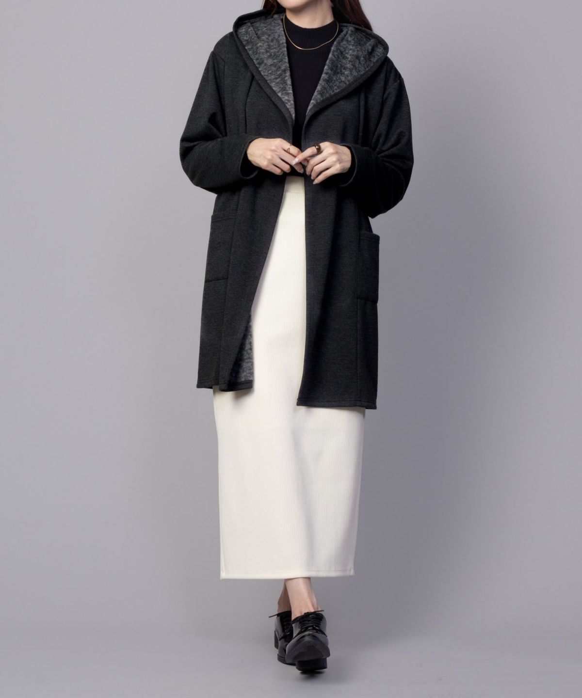 nAvy 温℃裏シャギートッパーカーディガン レディース