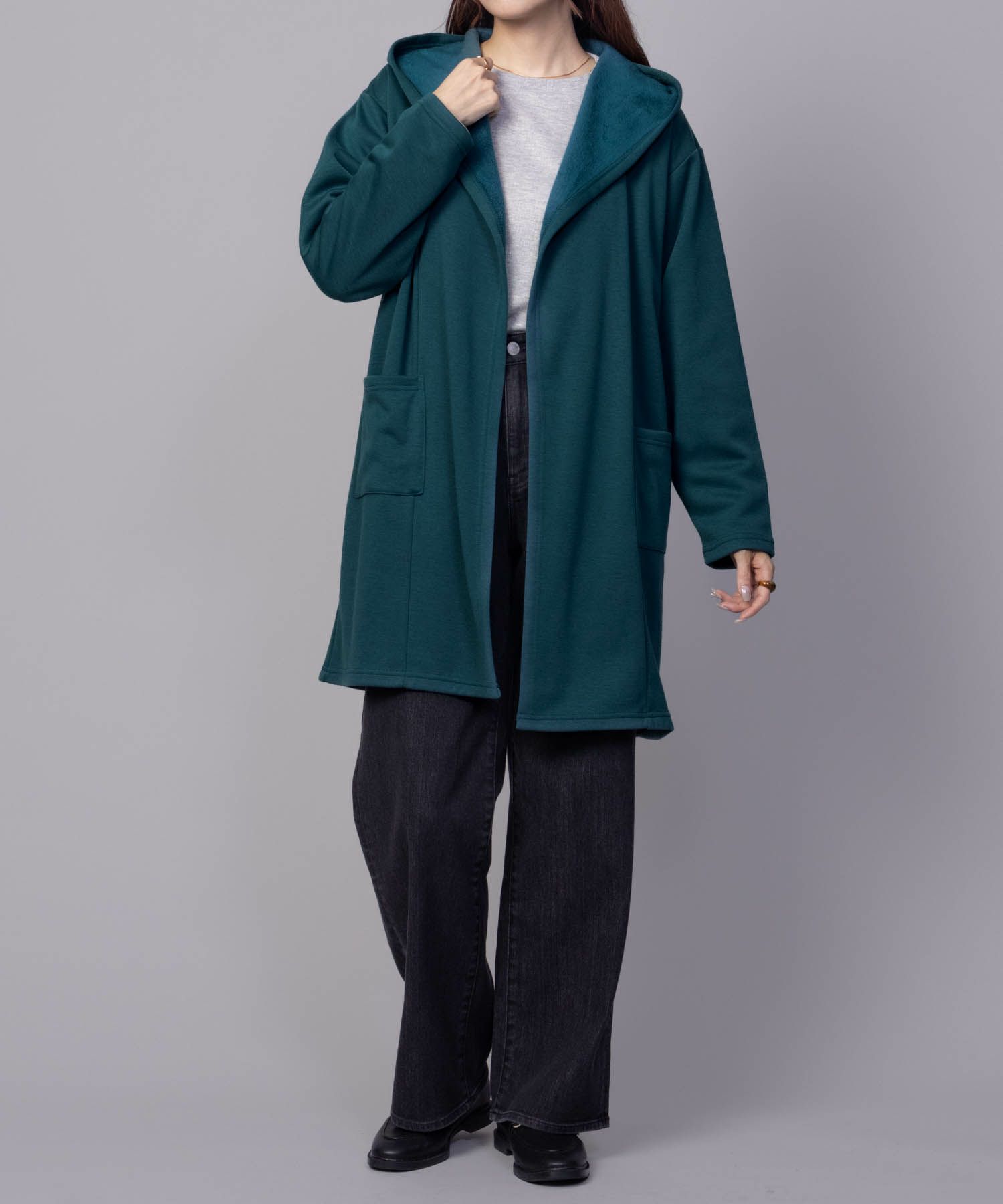 nAvy 温℃裏シャギートッパーカーディガン レディース