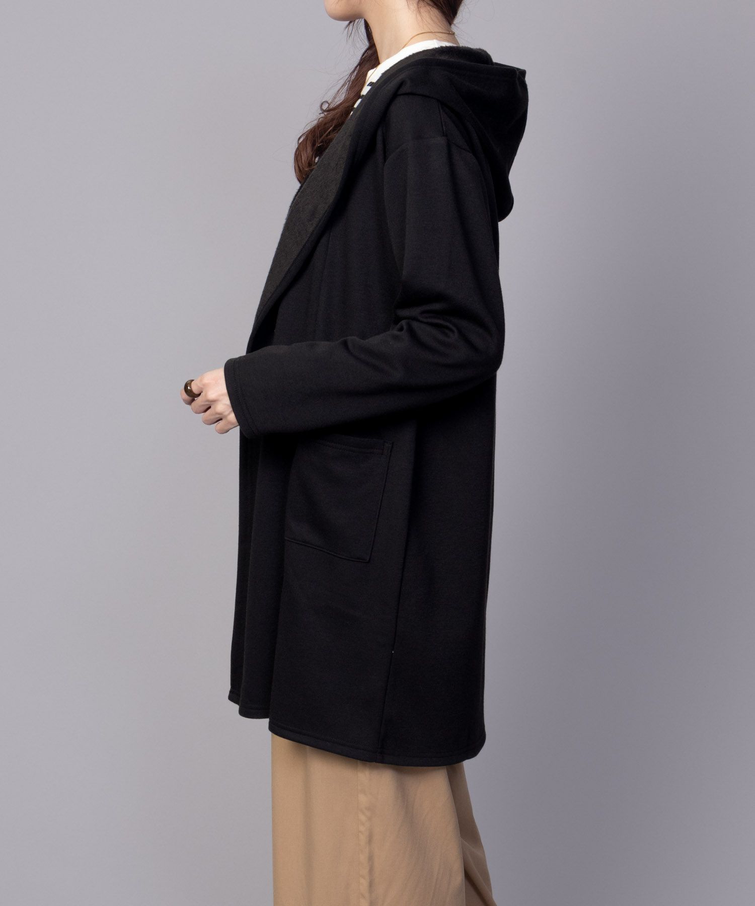 nAvy 温℃裏シャギートッパーカーディガン レディース