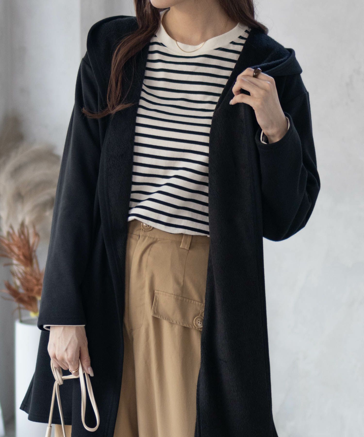 nAvy 温℃裏シャギートッパーカーディガン レディース