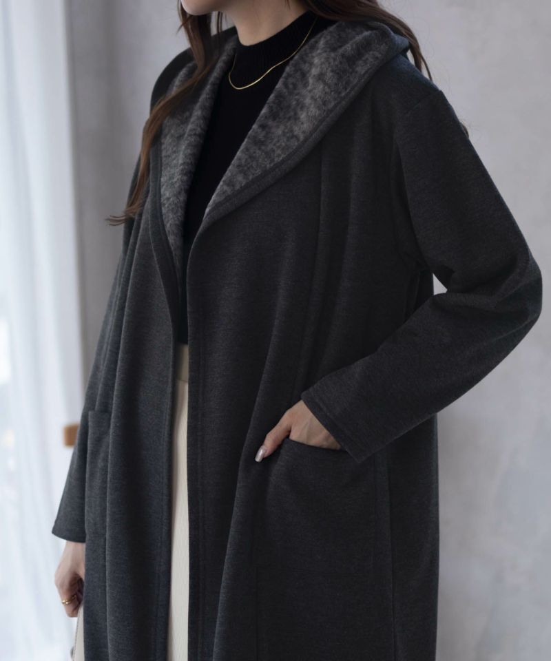 nAvy  温℃裏シャギートッパーカーディガン レディース商品画像-18