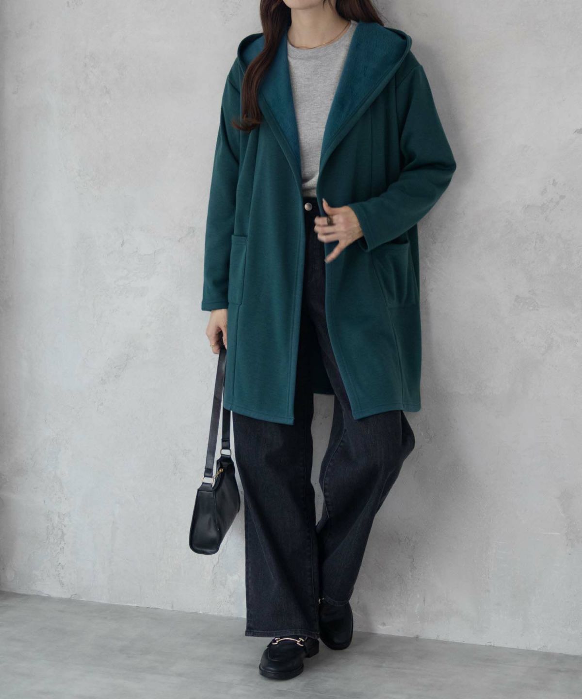 nAvy 温℃裏シャギートッパーカーディガン レディース