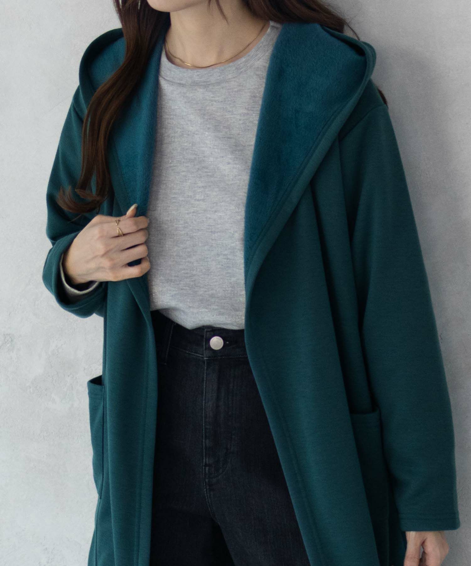 nAvy 温℃裏シャギートッパーカーディガン レディース
