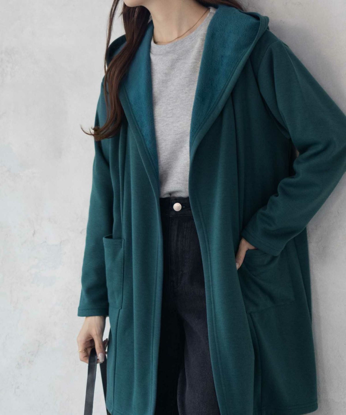 nAvy 温℃裏シャギートッパーカーディガン レディース