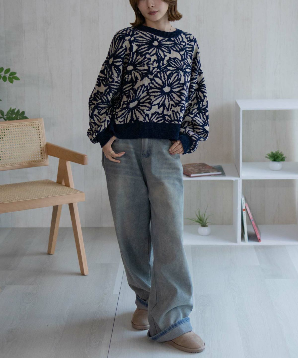 Howdy Marie モールフラワープルオーバー レディース