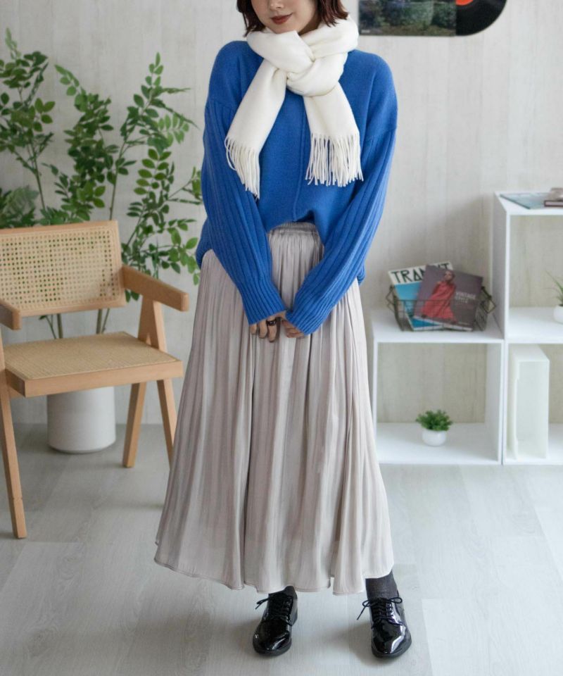 nAvy  もちり もちもち 洗えるニット 切替ハイネック レディース商品画像-10