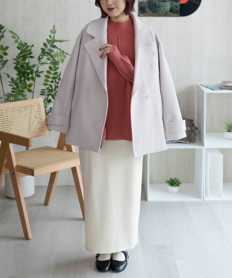 [期間限定価格]nAvy  もちり もちもち 洗えるニット 切替ハイネック レディース商品画像-20