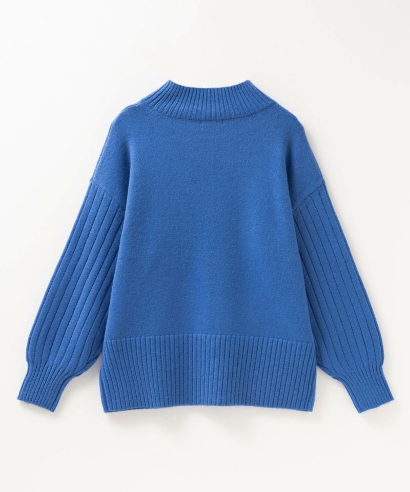 nAvy  もちり もちもち 洗えるニット 切替ハイネック レディース商品画像-22