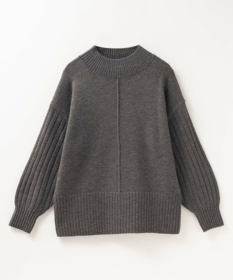 [期間限定価格]nAvy  もちり もちもち 洗えるニット 切替ハイネック レディース商品画像-23