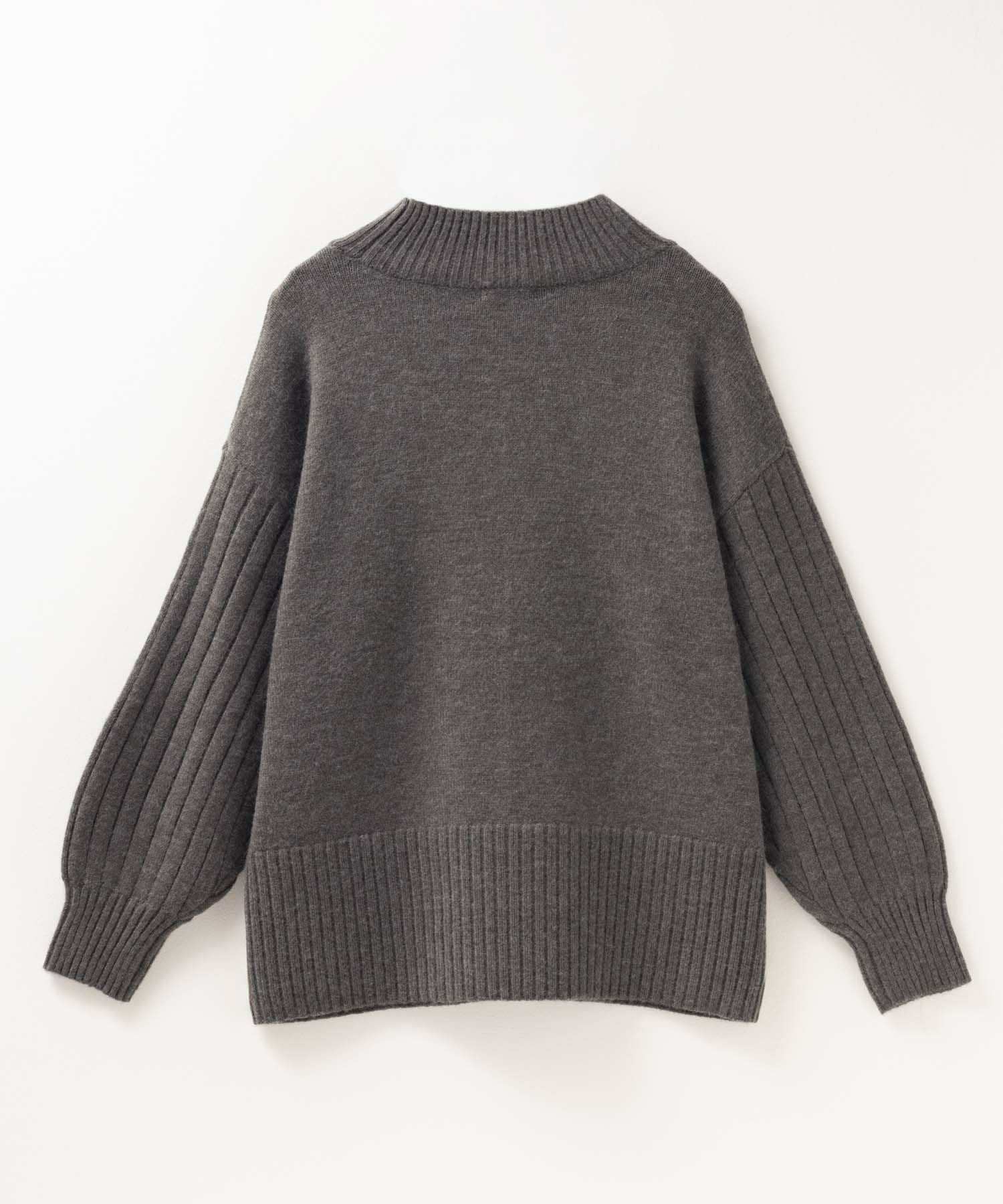 nAvy もちり もちもち 洗えるニット 切替ハイネック レディース