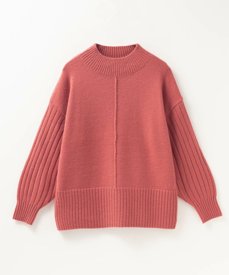 [期間限定価格]nAvy  もちり もちもち 洗えるニット 切替ハイネック レディース商品画像-25