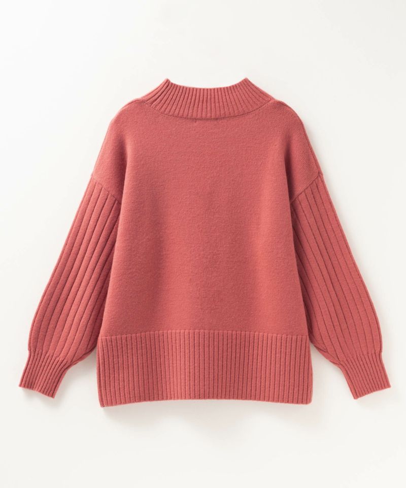 [期間限定価格]nAvy  もちり もちもち 洗えるニット 切替ハイネック レディース商品画像-26