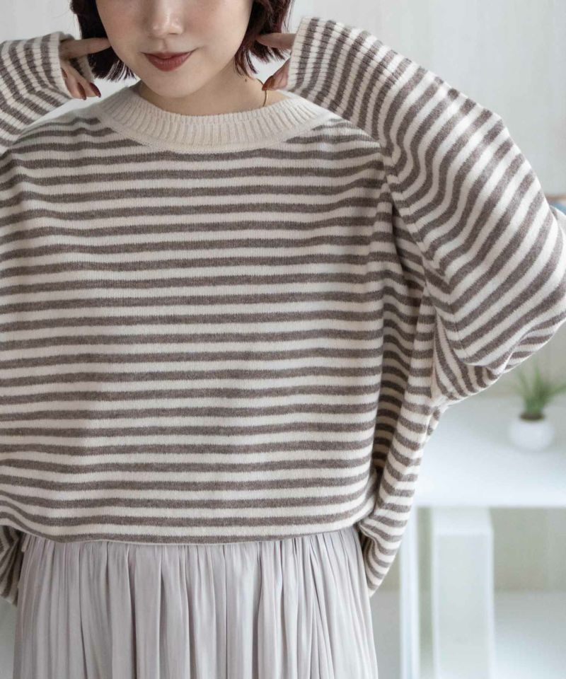 Howdy Marie  ボーダーニットプルオーバー レディース商品画像-4