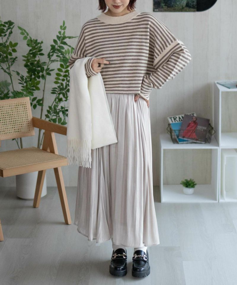 Howdy Marie  ボーダーニットプルオーバー レディース商品画像-10