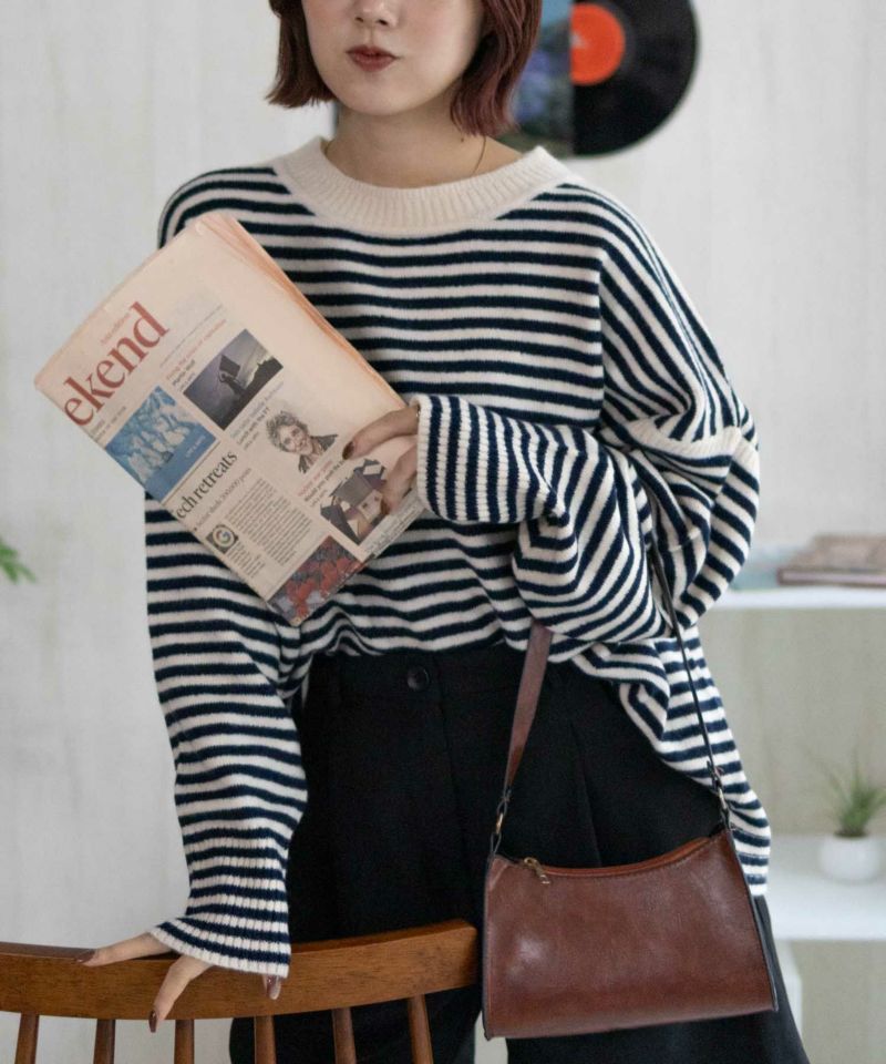 Howdy Marie  ボーダーニットプルオーバー レディース商品画像-11