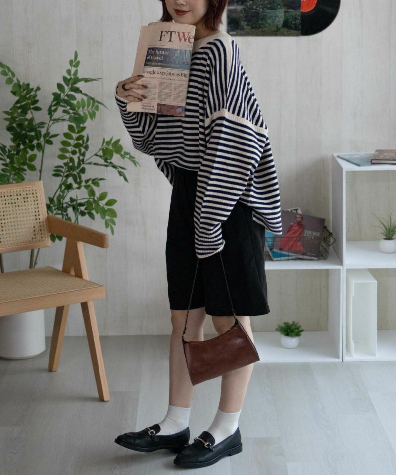 Howdy Marie  ボーダーニットプルオーバー レディース商品画像-16