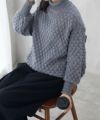 Howdy Marie 柄編みプルオーバー レディース