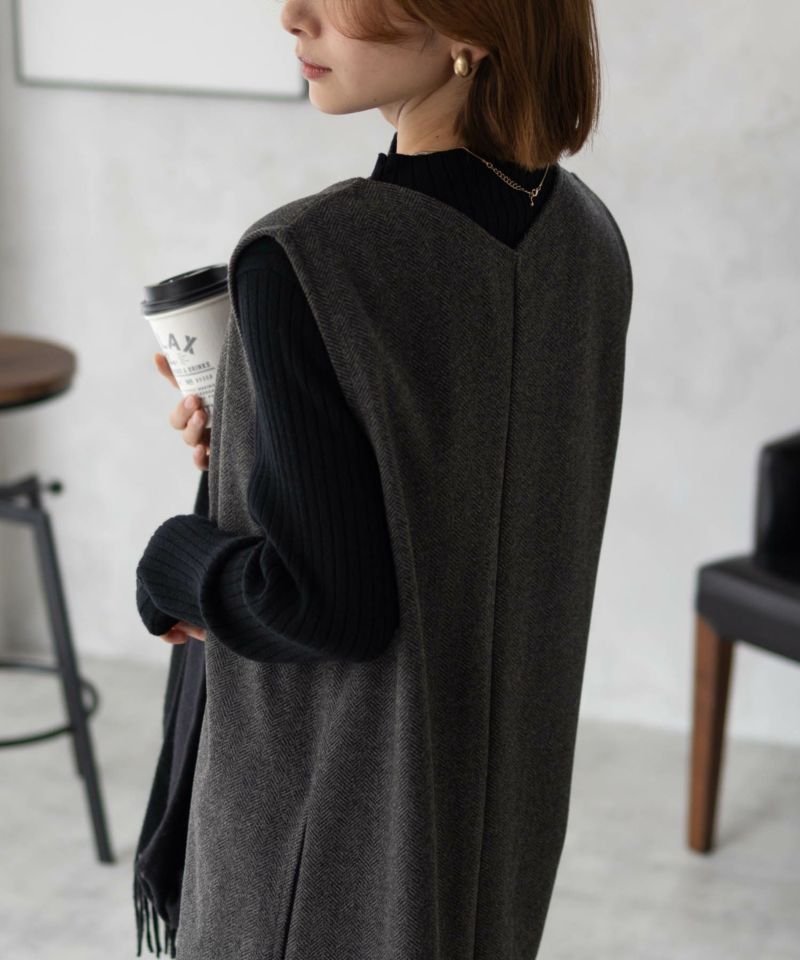 Howdy Marie  ポンチ素材 ジャンパースカート レディース商品画像-8