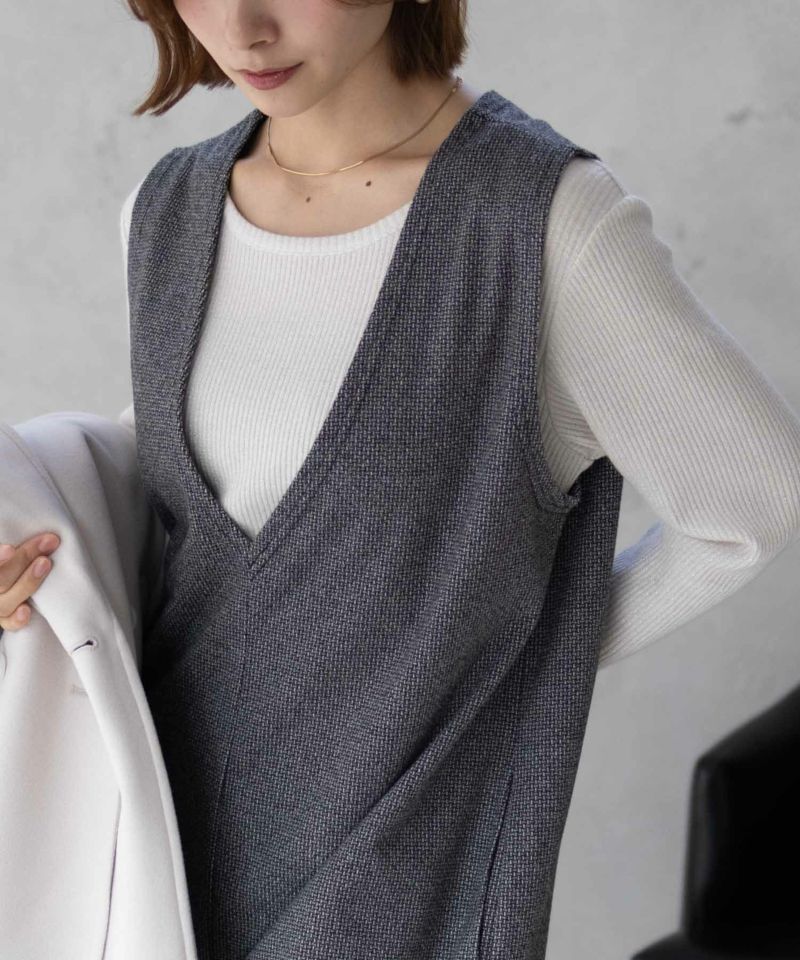 Howdy Marie  ポンチ素材 ジャンパースカート レディース商品画像-11