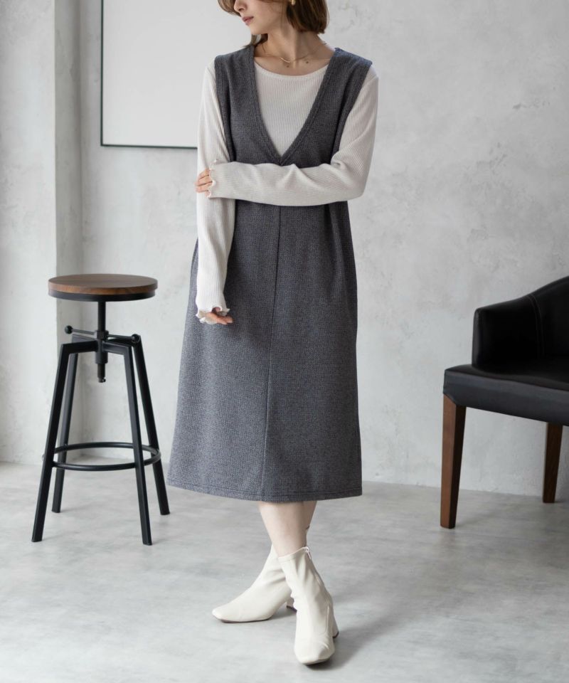 Howdy Marie  ポンチ素材 ジャンパースカート レディース商品画像-13