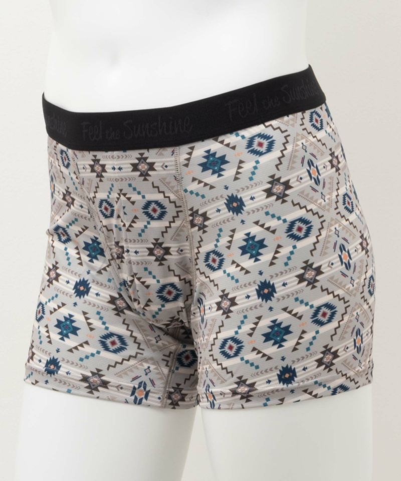 NAVY  メッシュボクサーパンツ エスニック柄 メンズ メール便 対応商品商品画像-1