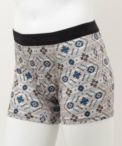 NAVY  メッシュボクサーパンツ エスニック柄 メンズ ネコポス 対応商品
