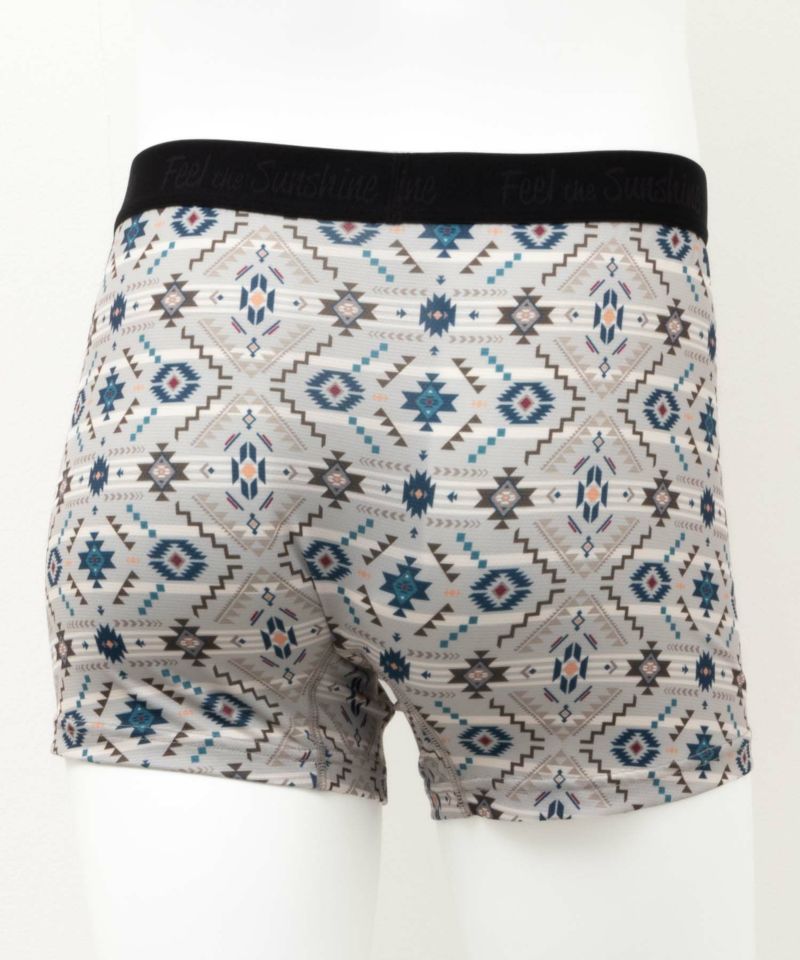 NAVY  メッシュボクサーパンツ エスニック柄 メンズ メール便 対応商品商品画像-2