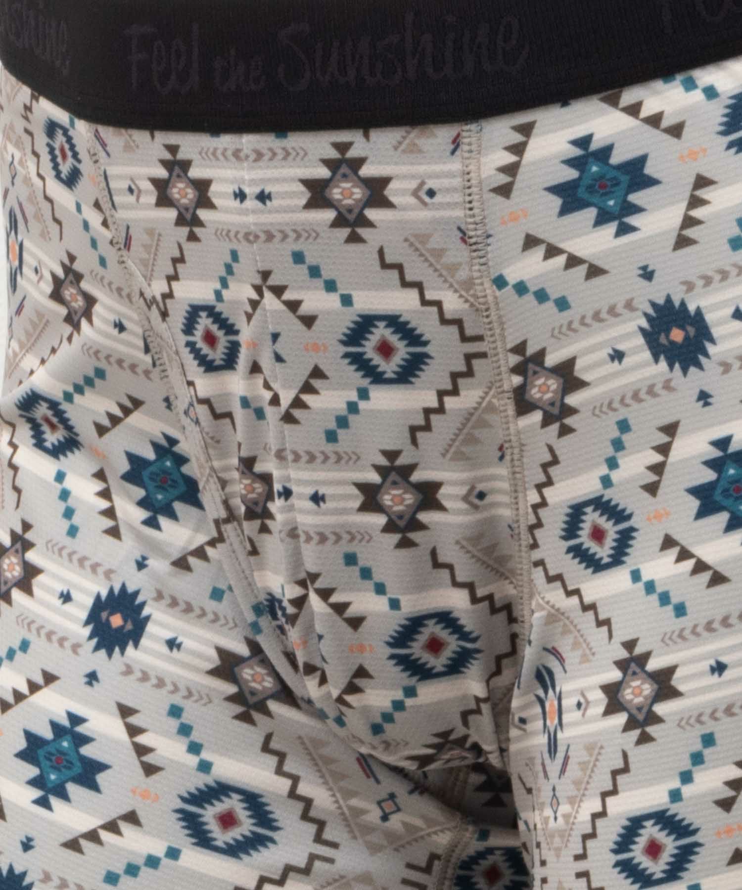 NAVY メッシュボクサーパンツ エスニック柄 メンズ ネコポス 対応商品