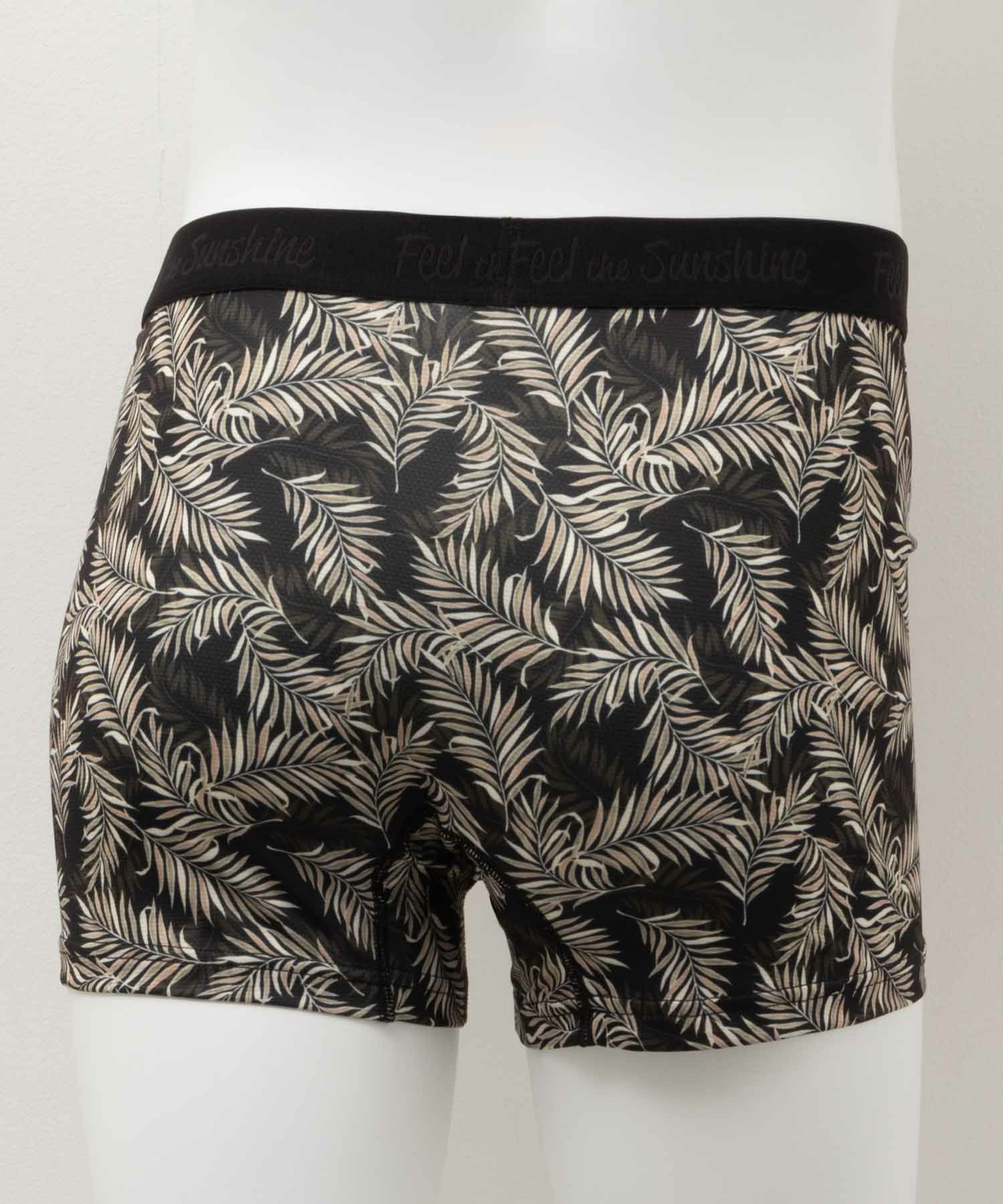 NAVY  メッシュボクサーパンツ リーフ柄 メンズ メール便 対応商品商品画像-3