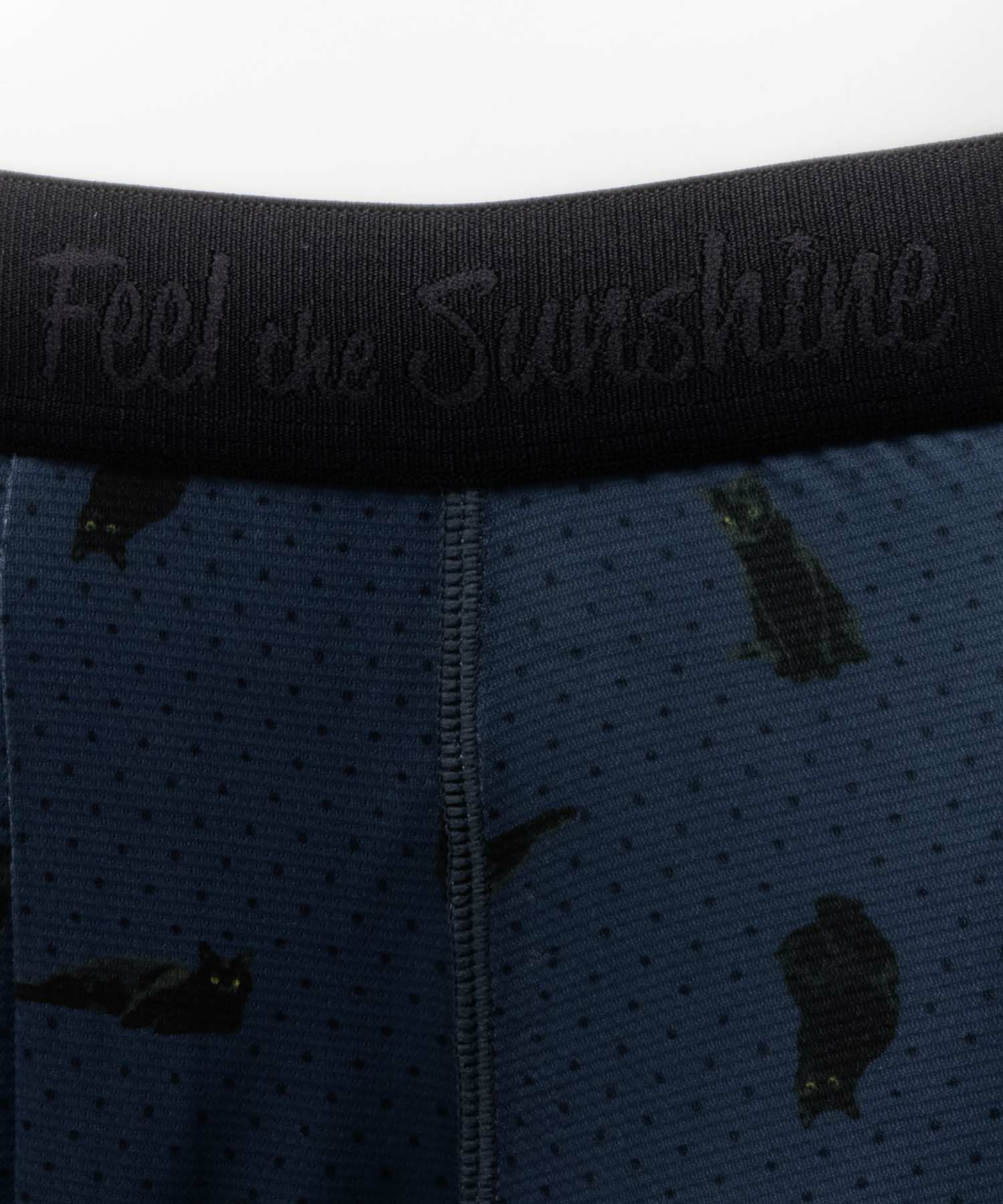 NAVY メッシュボクサーパンツ ネコ柄 メンズ ネコポス 対応商品