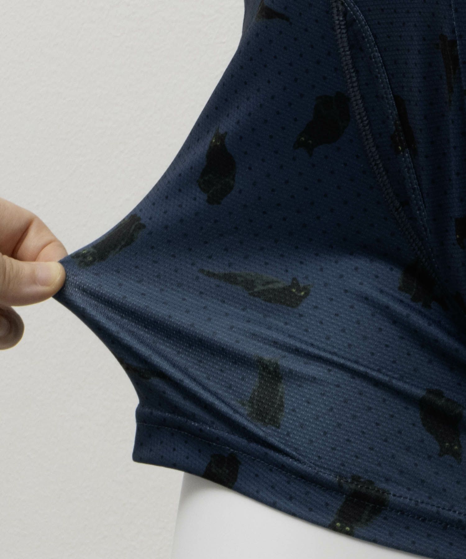 NAVY メッシュボクサーパンツ ネコ柄 メンズ ネコポス 対応商品