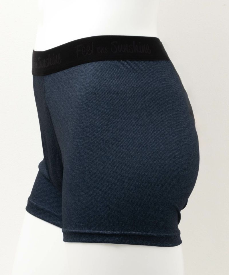 NAVY  メッシュボクサーパンツ デニム柄 メンズ ネコポス 対応商品商品画像-2