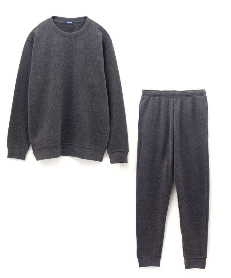 NAVY  温℃裏起毛スウェット上下セット メンズ商品画像-1