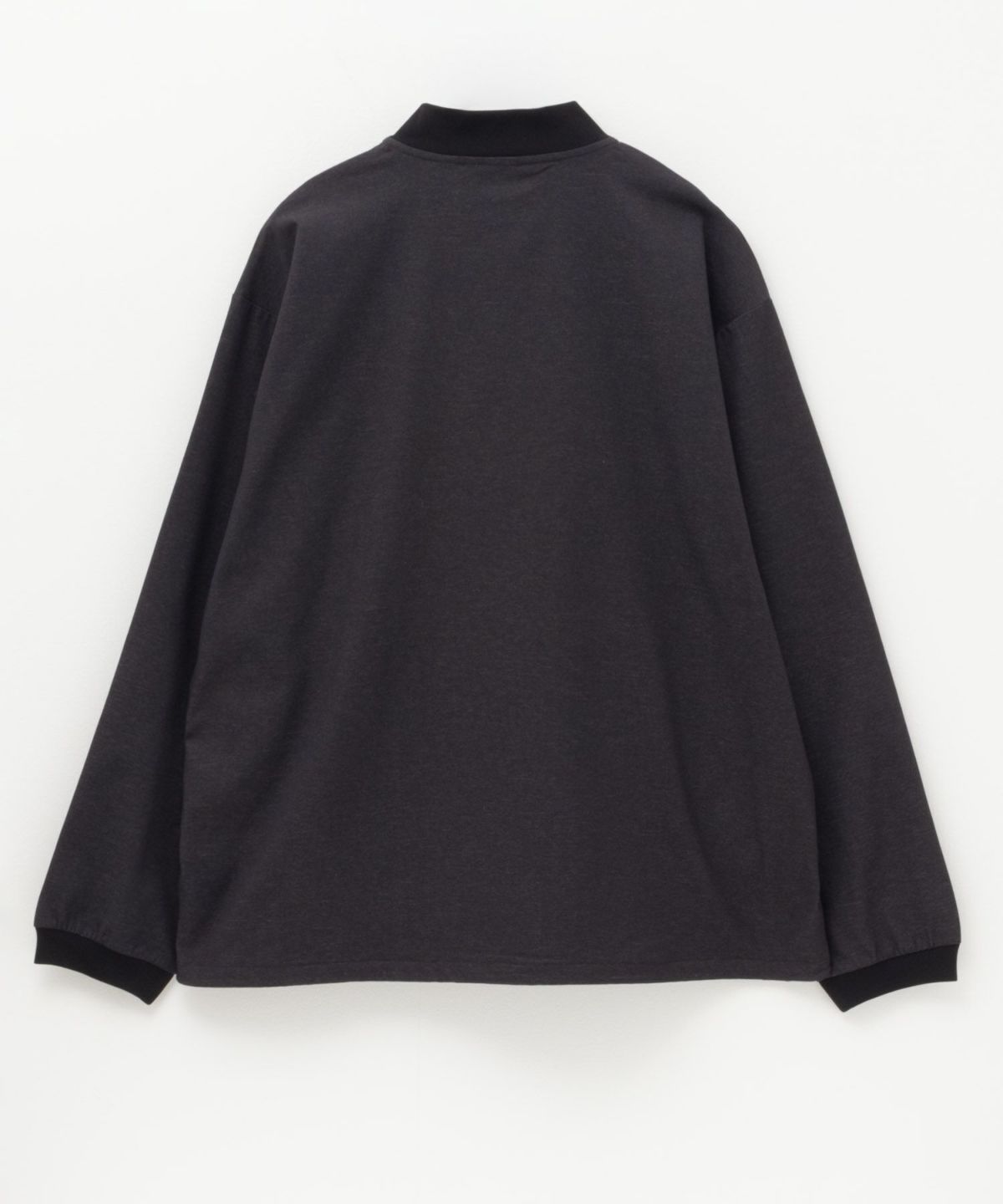 NAVY FIT デニムライクストレッチリブブルゾン メンズ