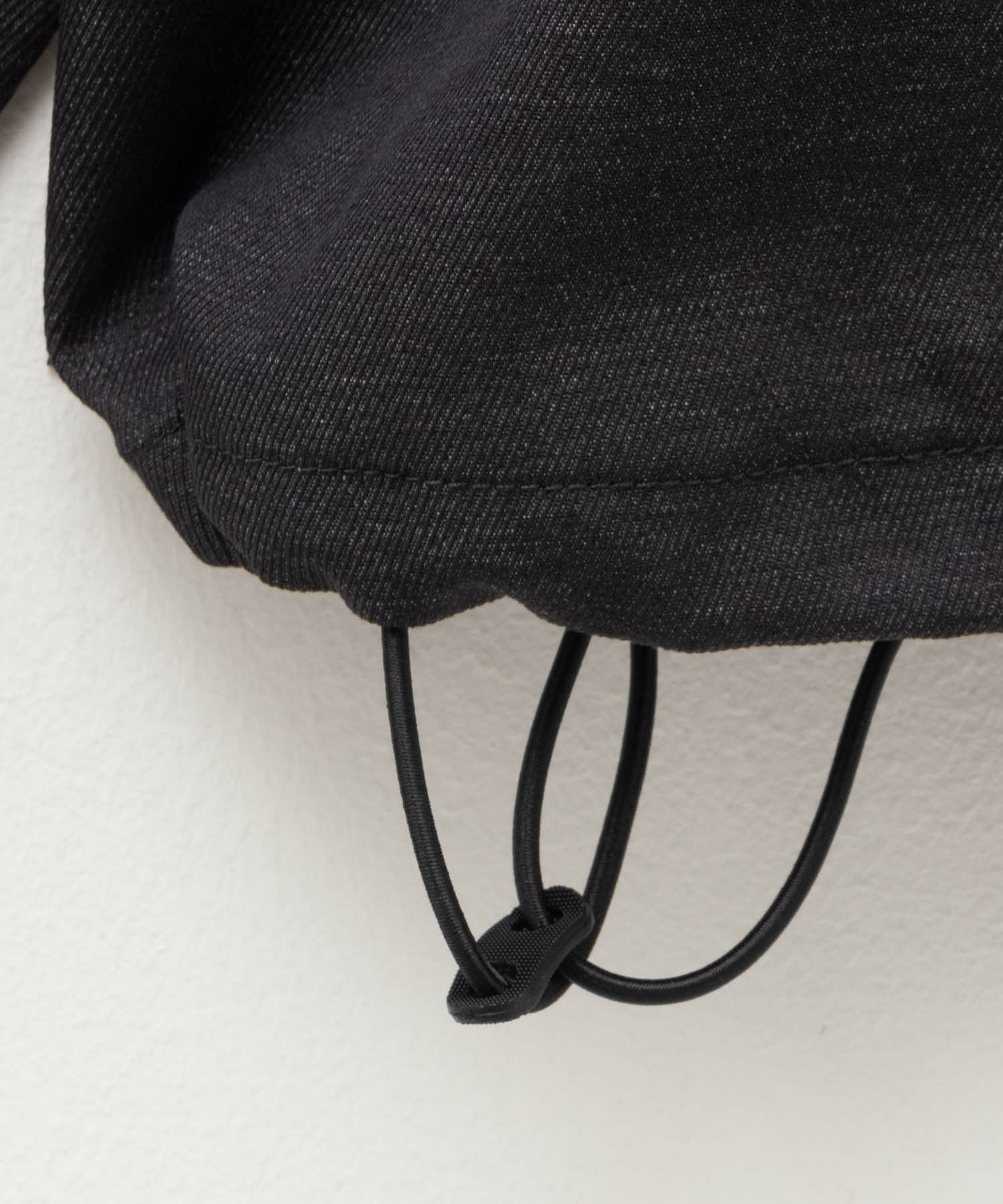 NAVY FIT  デニムライクストレッチリブブルゾン メンズ商品画像-4