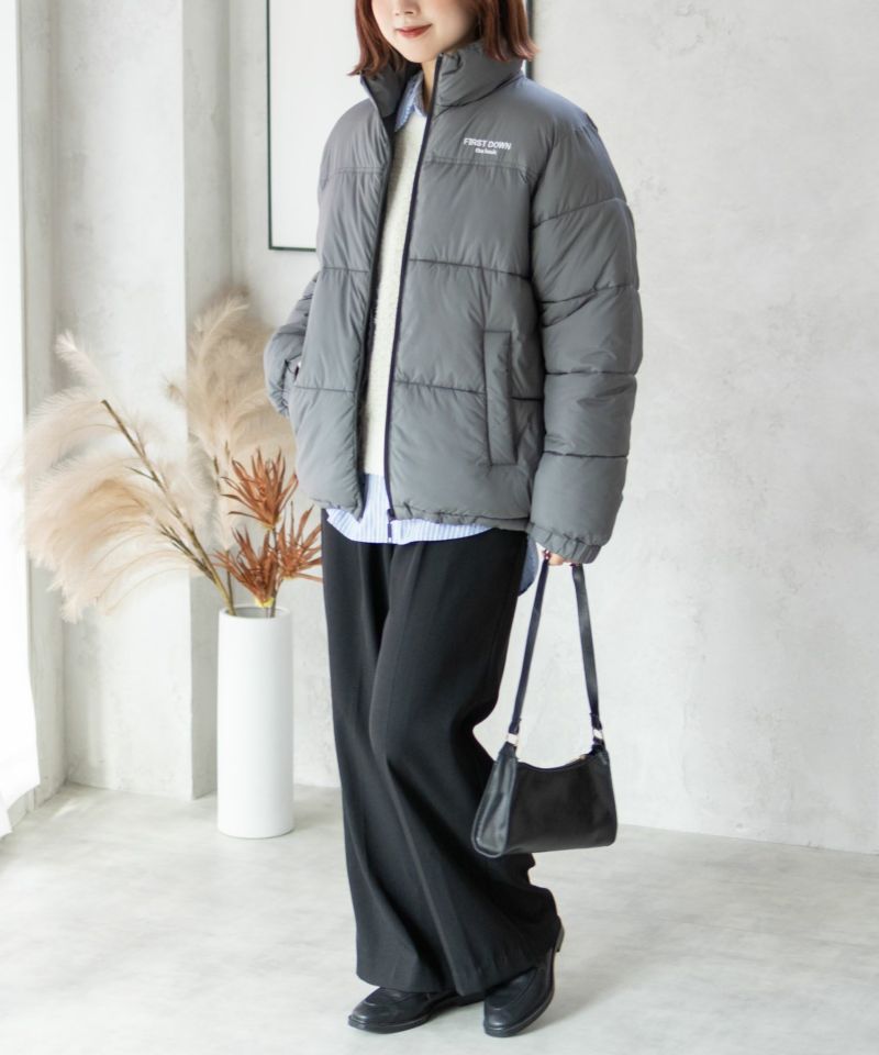 FIRST DOWN the basic マイクロポリ中綿アウター メンズ