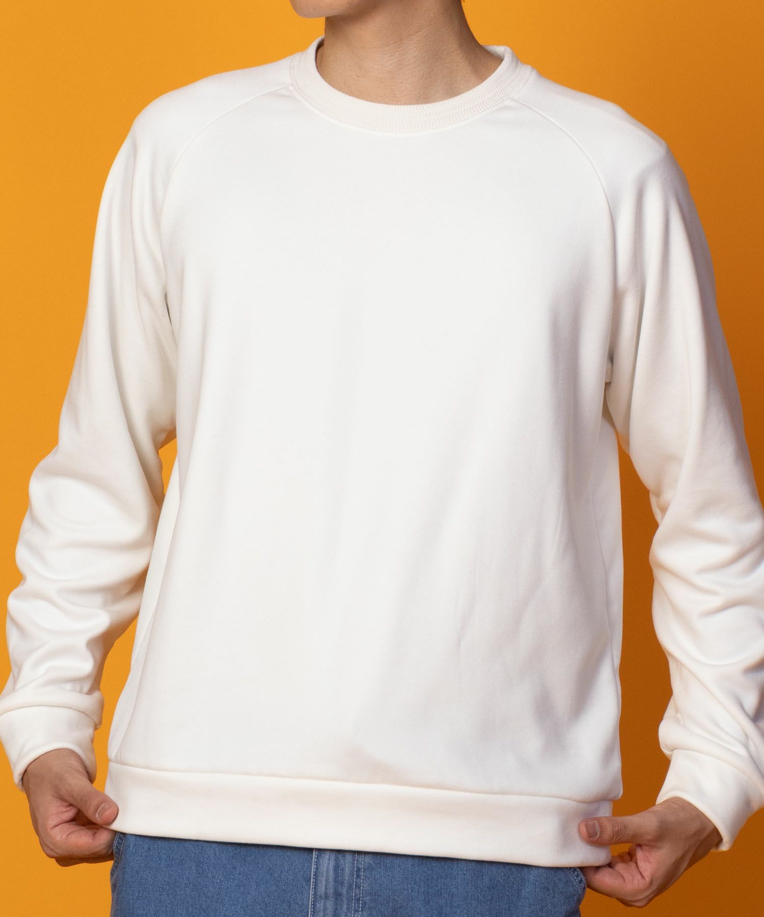 NAVY 温℃ ベルボアクルーネック メンズ