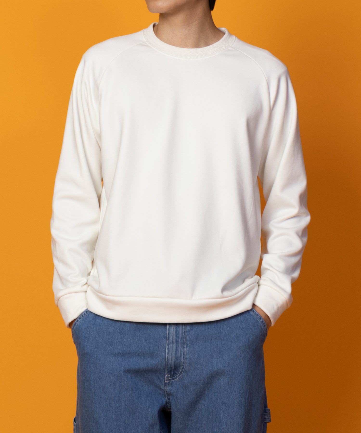 NAVY 温℃ ベルボアクルーネック メンズ