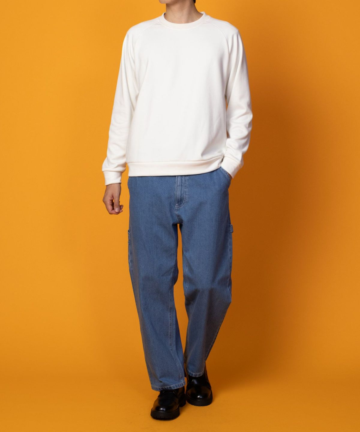 NAVY 温℃ ベルボアクルーネック メンズ