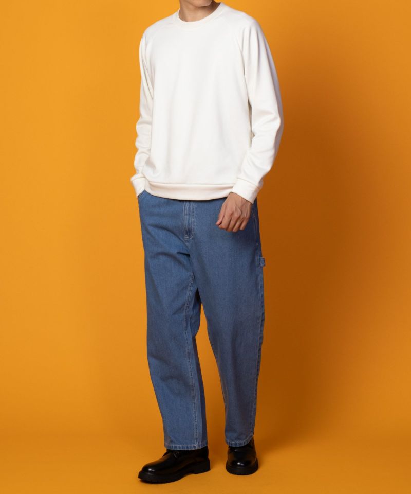 NAVY  温℃ ベルボアクルーネック メンズ商品画像-5