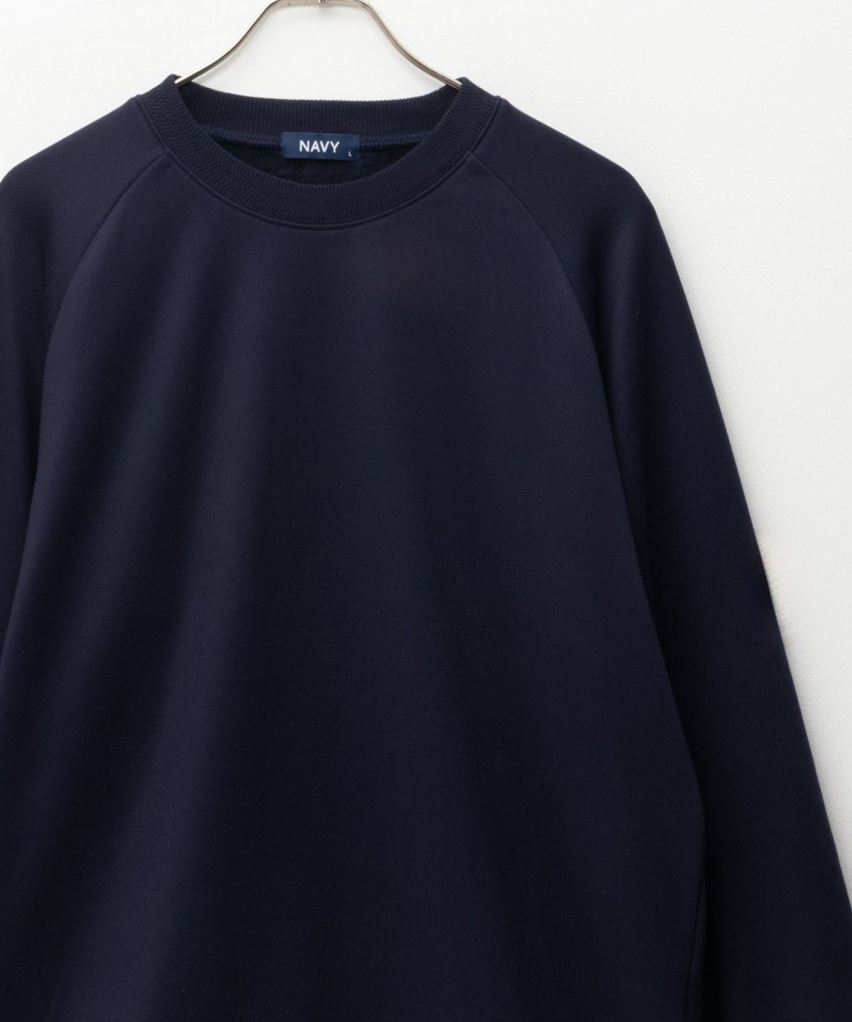 NAVY 温℃ ベルボアクルーネック メンズ