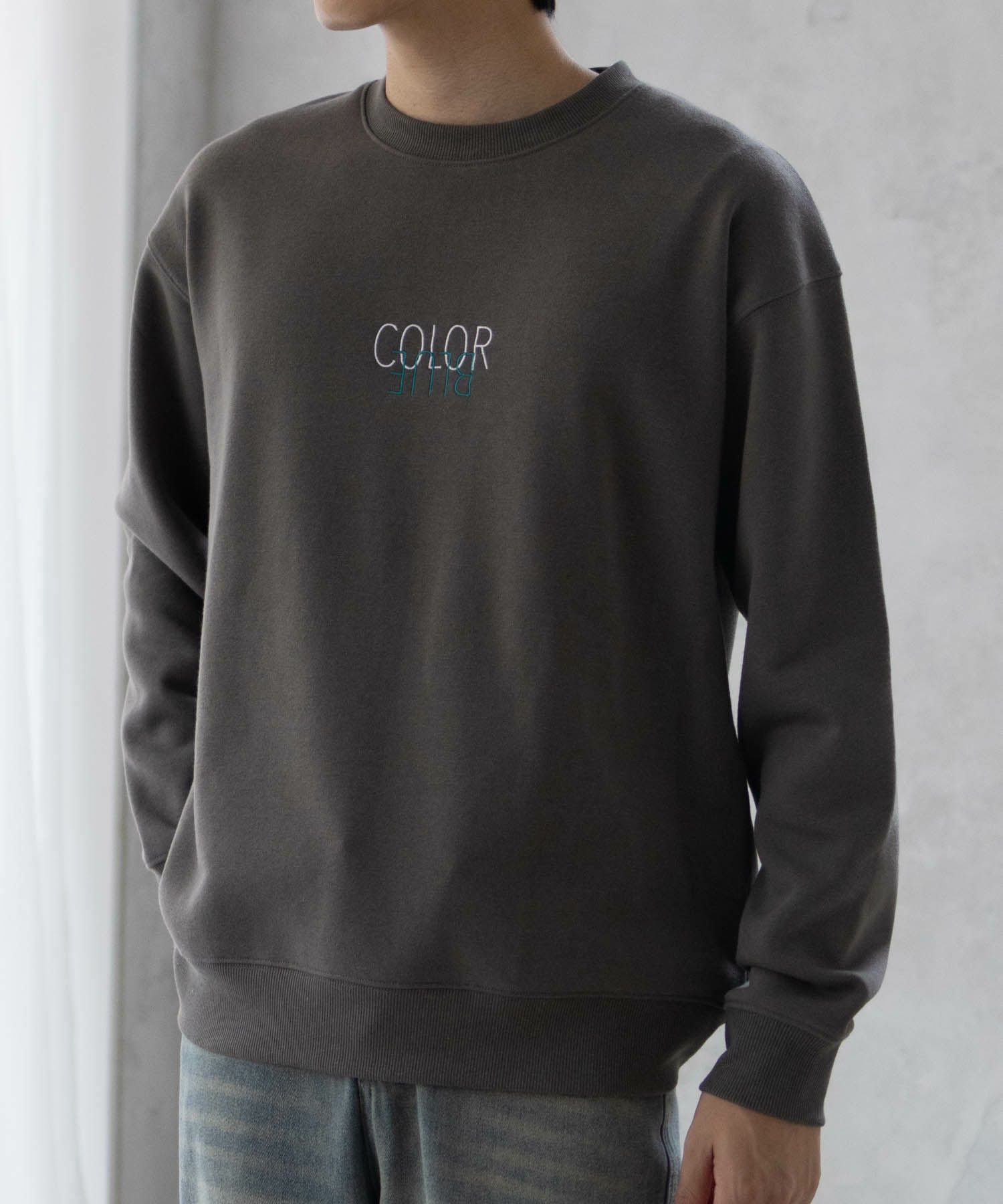 Real Standard  裏起毛スウェットクルーネック メンズ商品画像-1