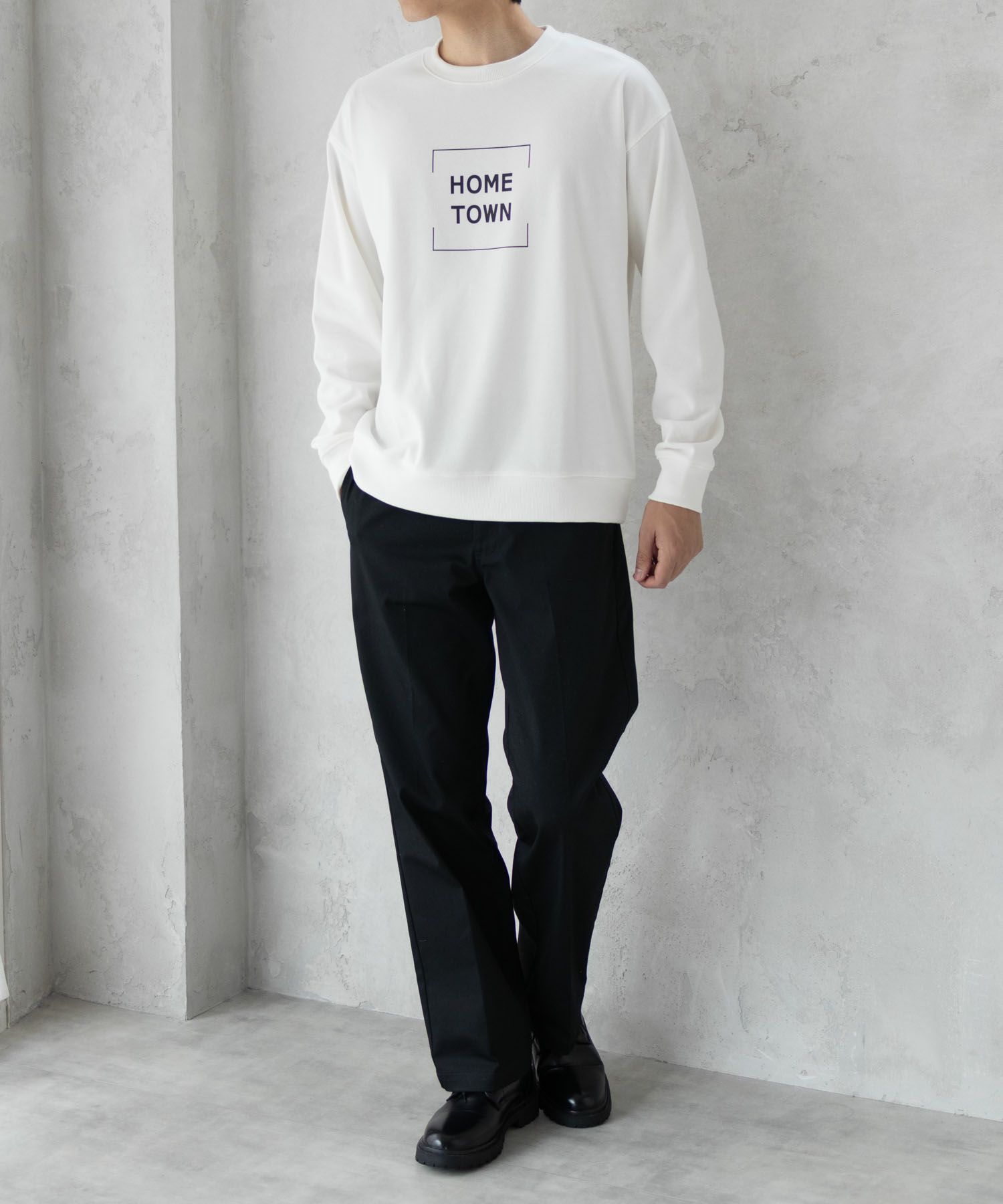 Real Standard  裏起毛スウェットクルーネック メンズ商品画像-5