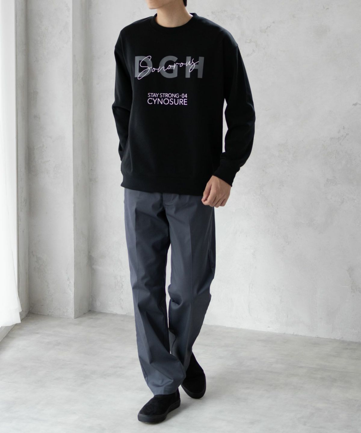 Real Standard 裏起毛スウェットクルーネック メンズ