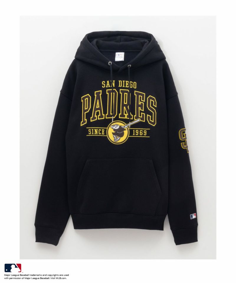 MLB 裏起毛スウェットプルオーバーパーカー メンズ商品画像-1