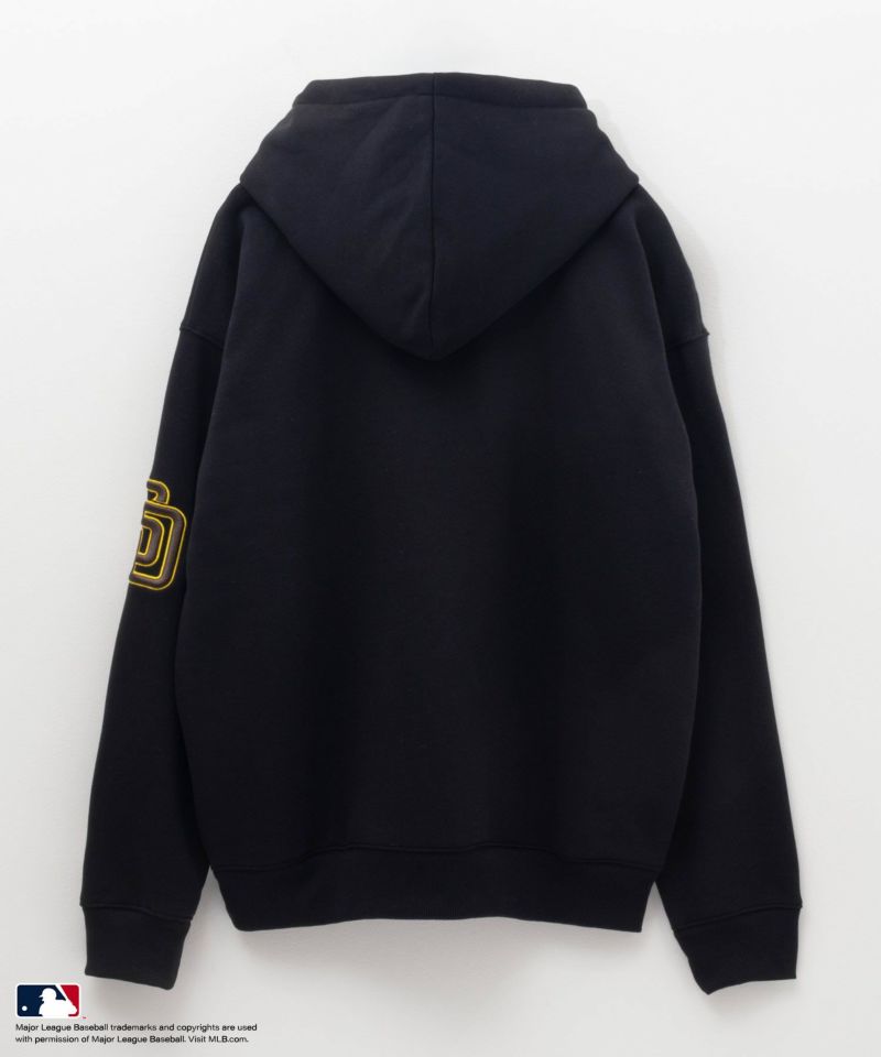 MLB 裏起毛スウェットプルオーバーパーカー メンズ商品画像-2