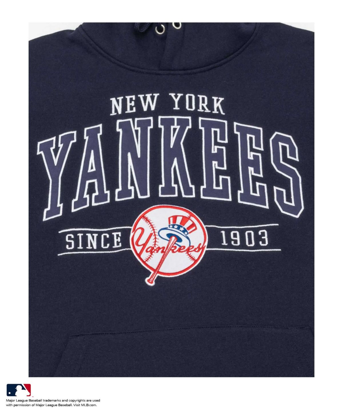 MLB 裏起毛スウェットプルオーバーパーカー メンズ